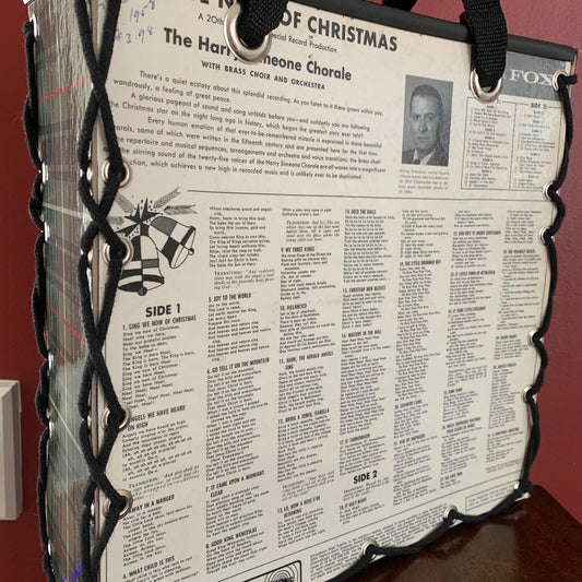 The Harry Simeone Chorale's "Sing We Now of Christmas" Record Album Cover Tote bag