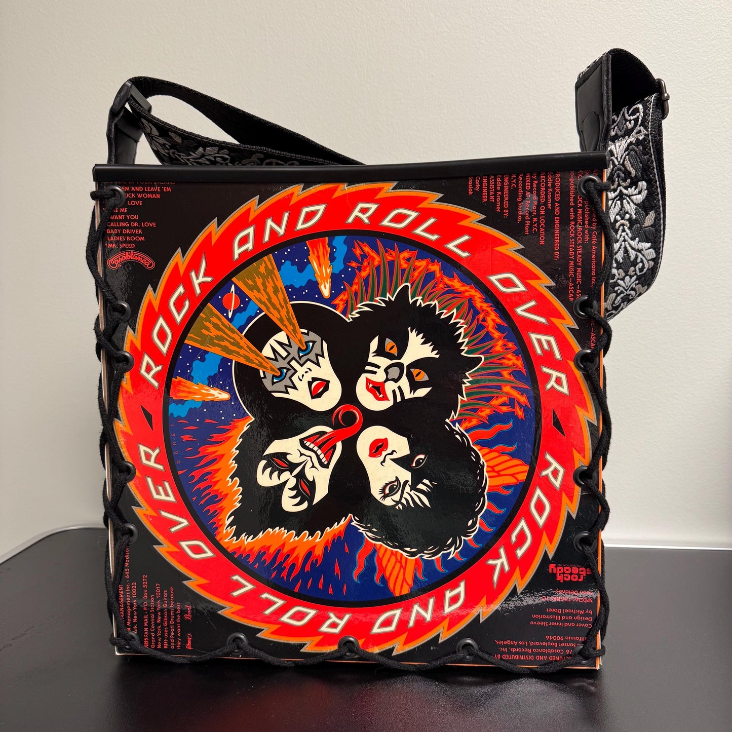 Kiss “Rock and Roll Over” Record Album Cover Tote Bag