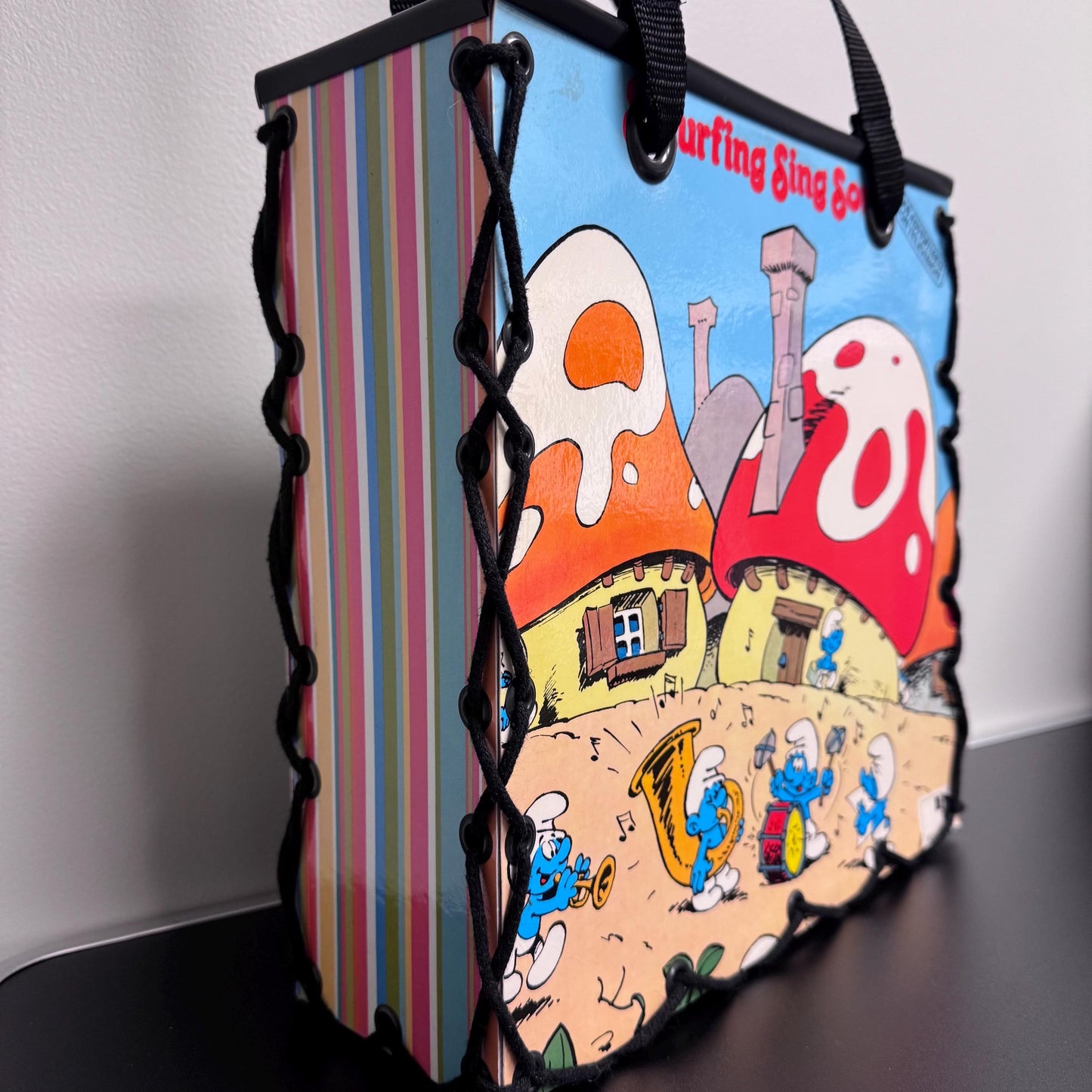 The Smurf’s “Smurfing Singalong“ Record Album Cover Tote Bag