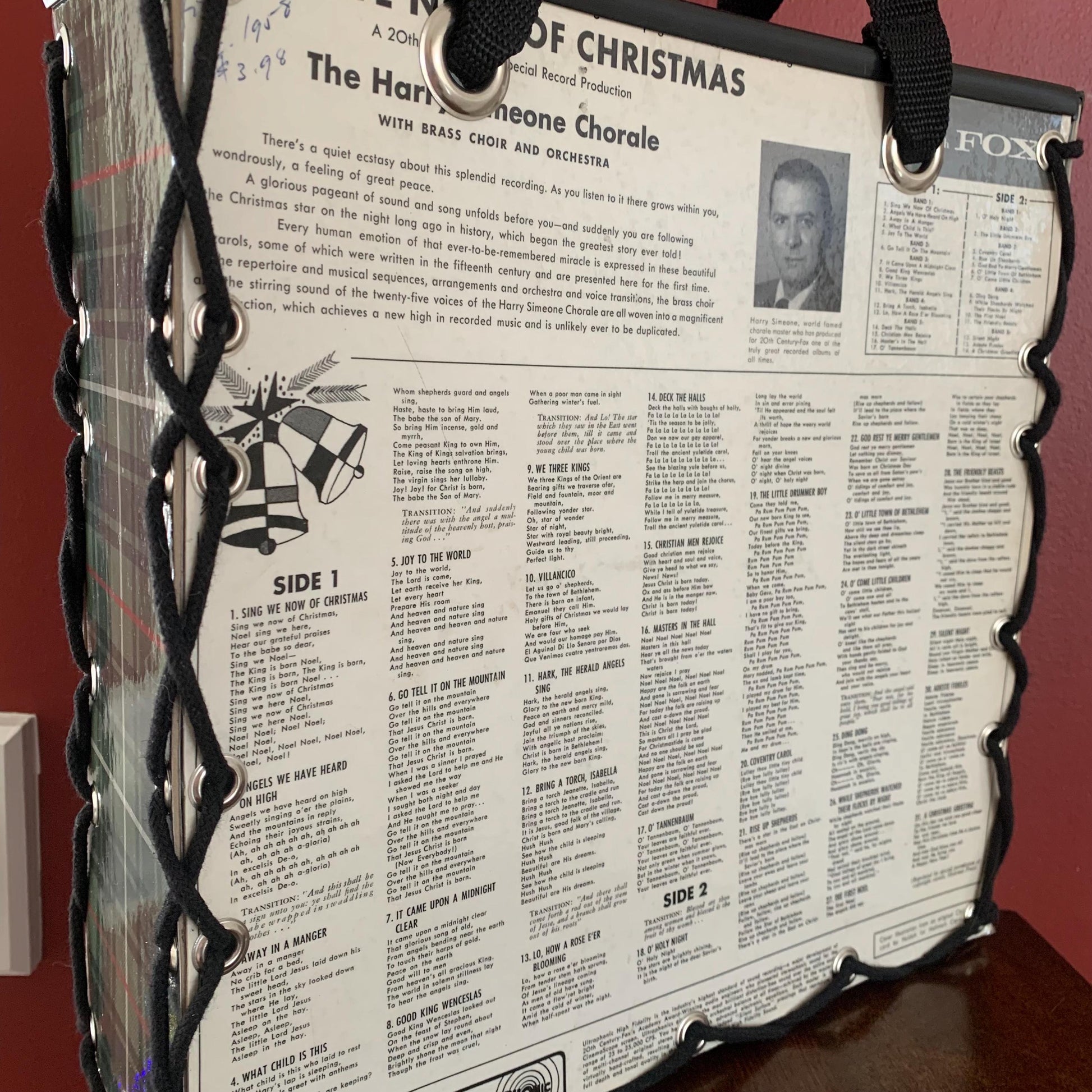 The Harry Simeone Chorale's "Sing We Now of Christmas" Record Album Cover Tote bag