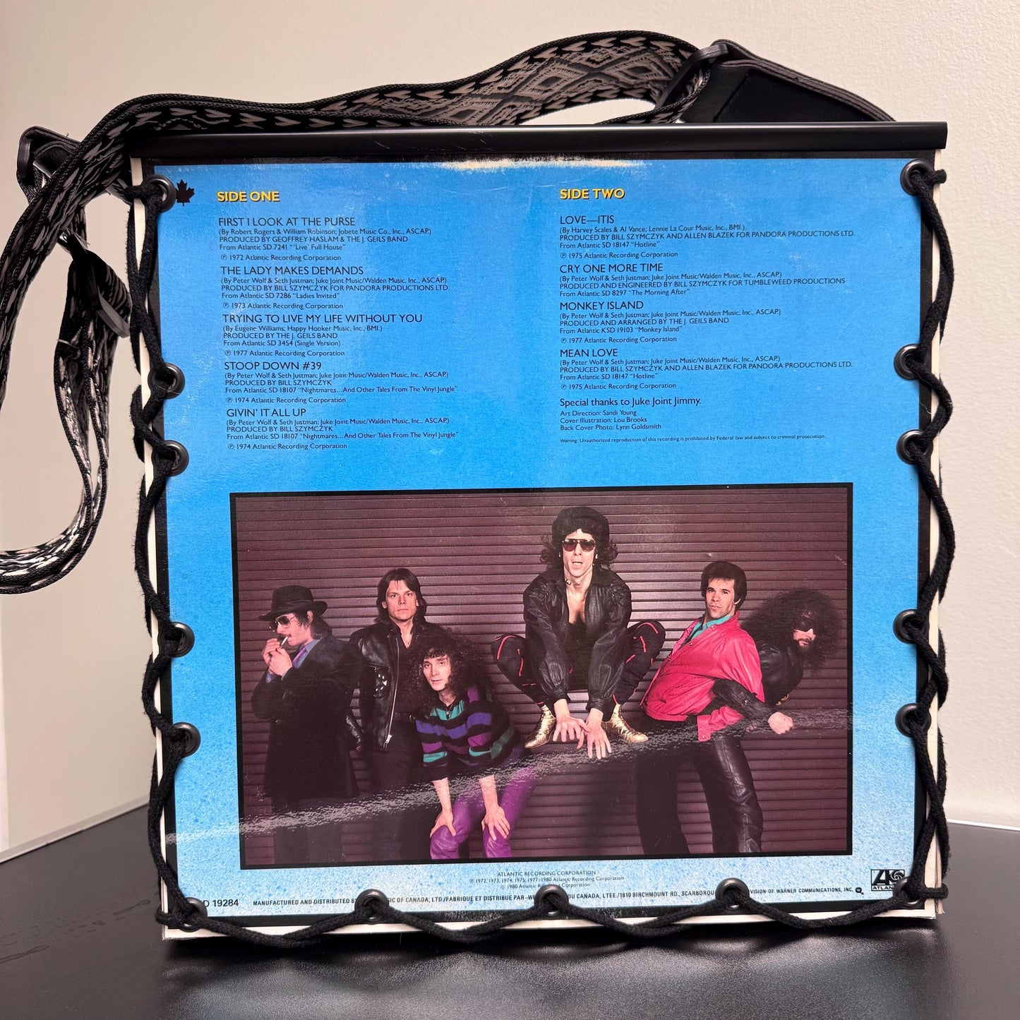 The J. Geils Band “Best of The J. Geils Band“ Record Album Cover Tote Bag