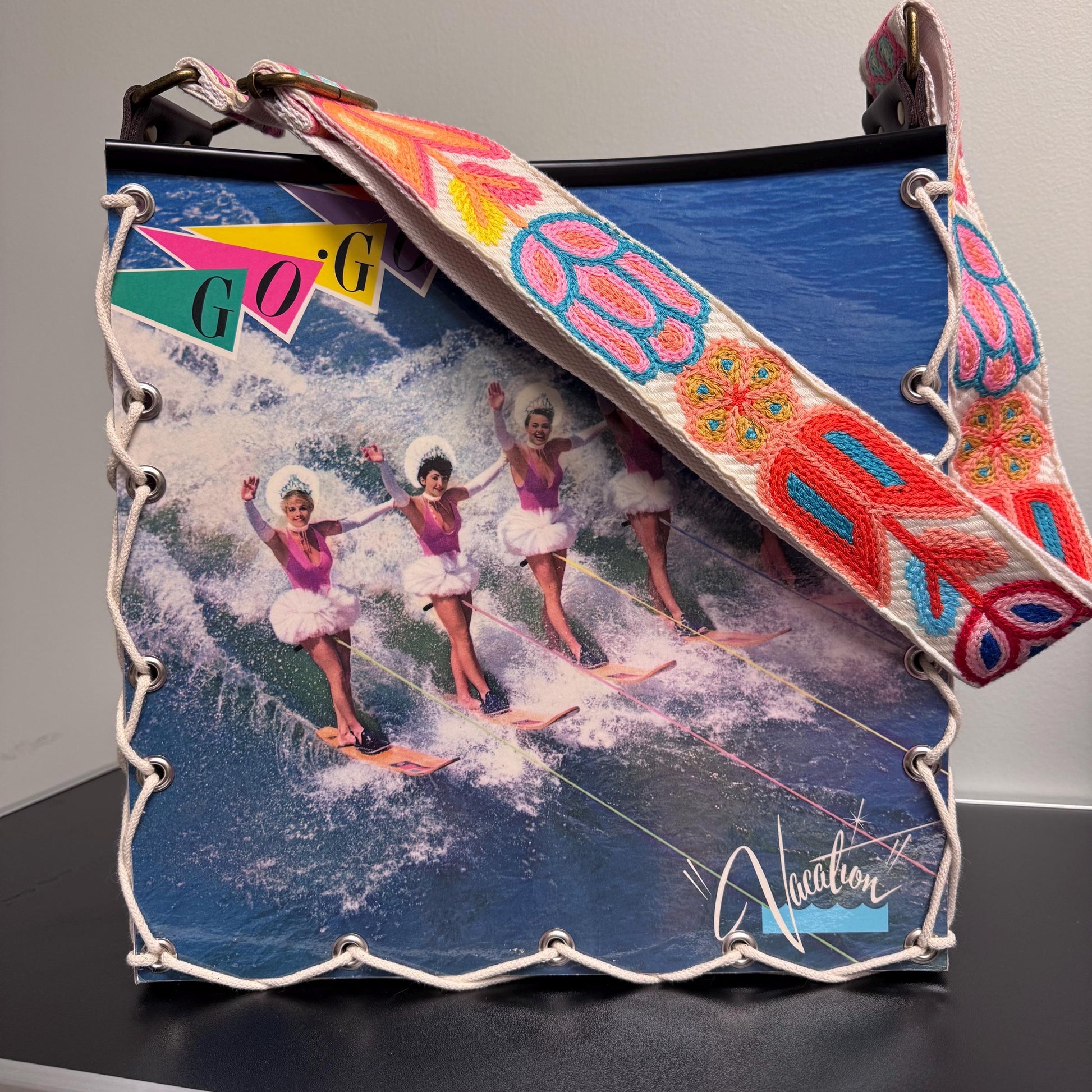 The Go Gos “Vacation“ Record Album Cover Tote Bag