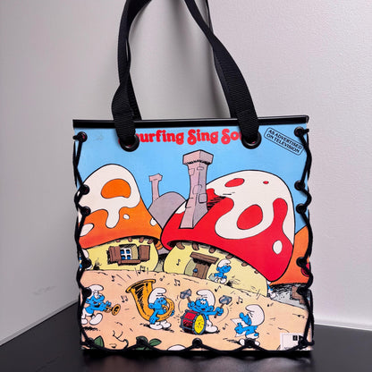 The Smurf’s “Smurfing Singalong“ Record Album Cover Tote Bag