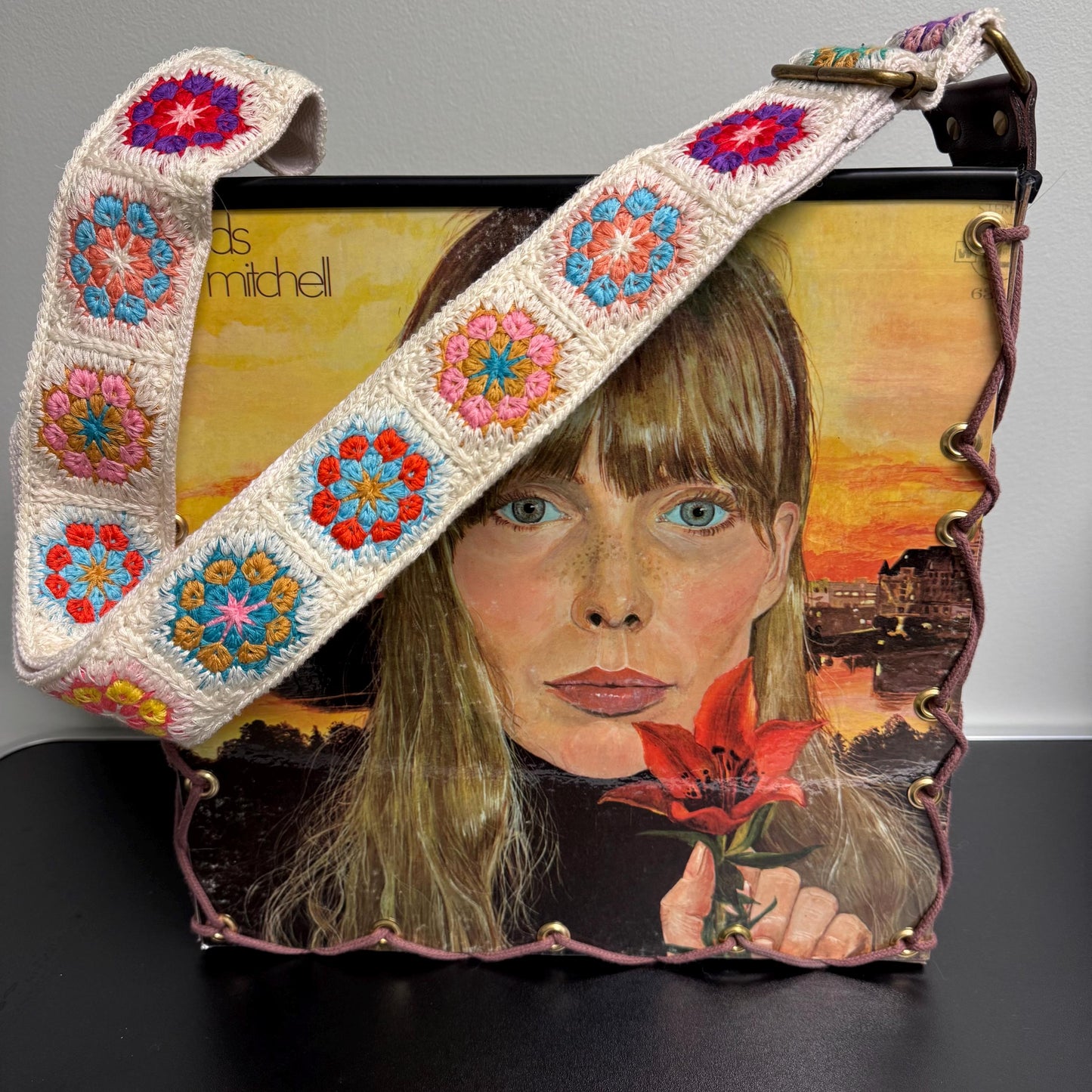 Joni Mitchell “Clouds“ Record Album Cover Tote Bag